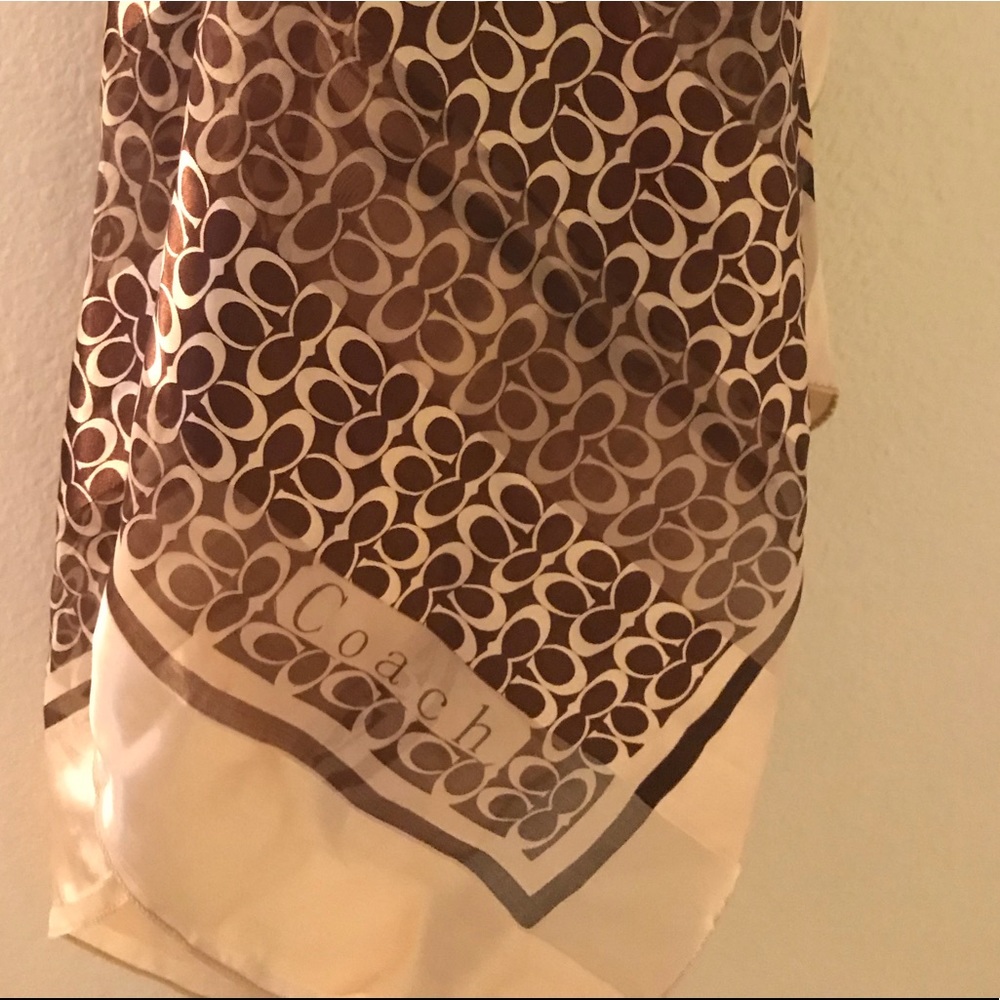 Vintage Coach Scarf w/ traditional Coach Monogram